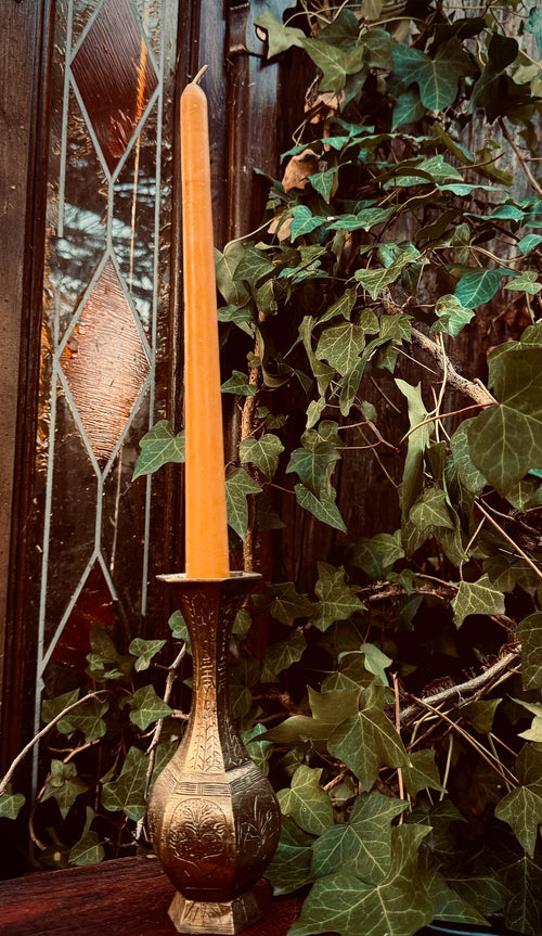 Beeswax Taper Pair