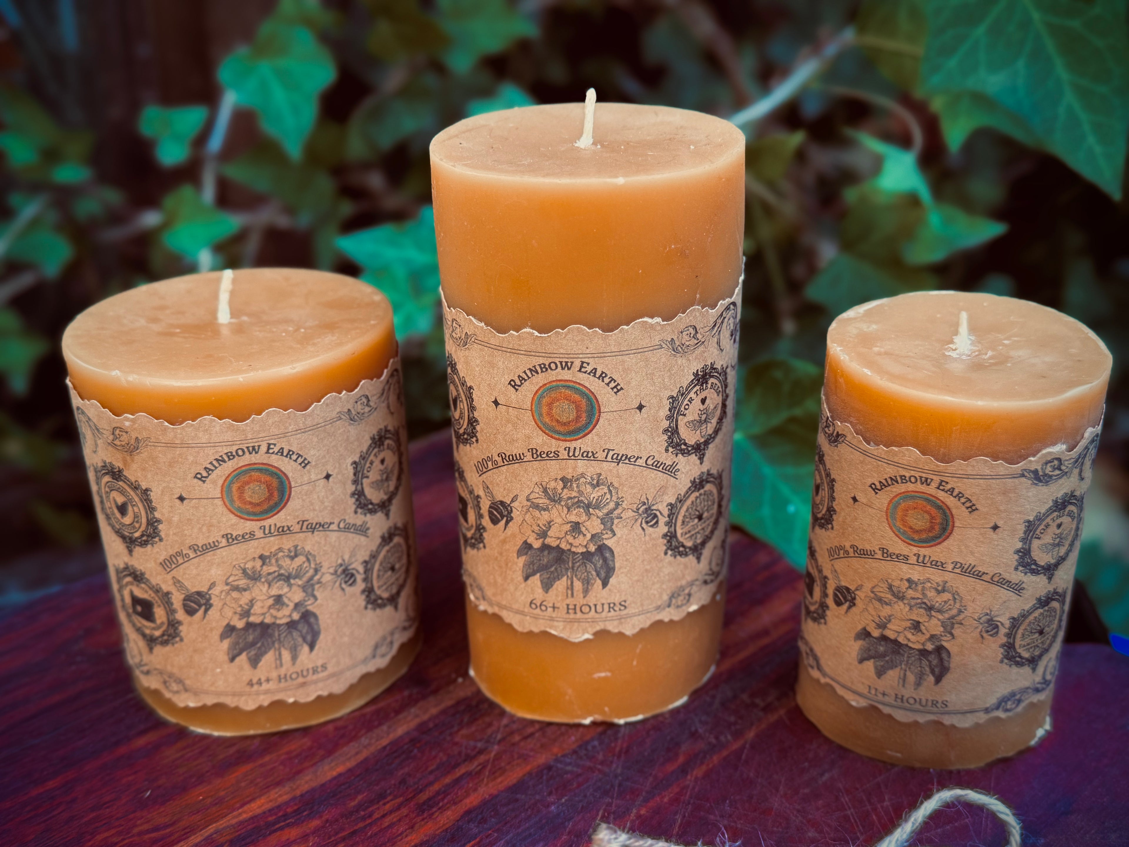 Pillar Beeswax Candle (3 Sizes)